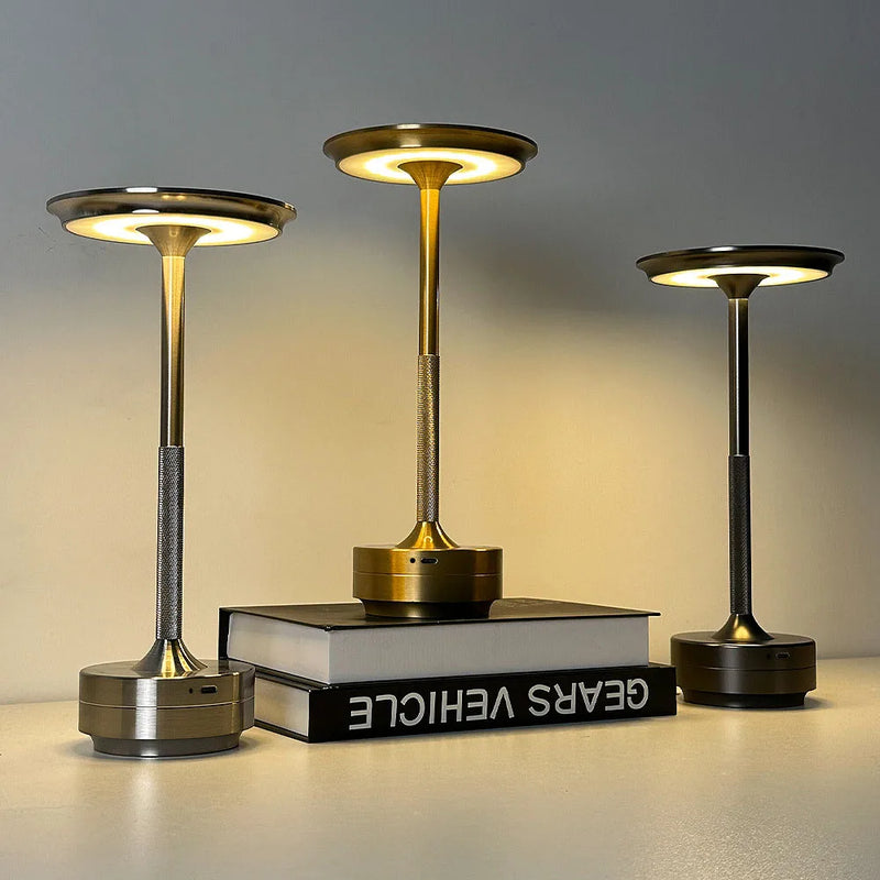 Luminária de Mesa Criativa Recarregável LED Sensível ao Toque para decoração de casa, estudo,mesa escritório  kasaprime