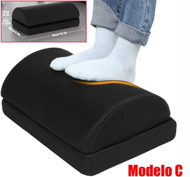 Descanso de Pés Ergonômico com Altura Ajustável para Escritório, Casa e Avião Kasaprime