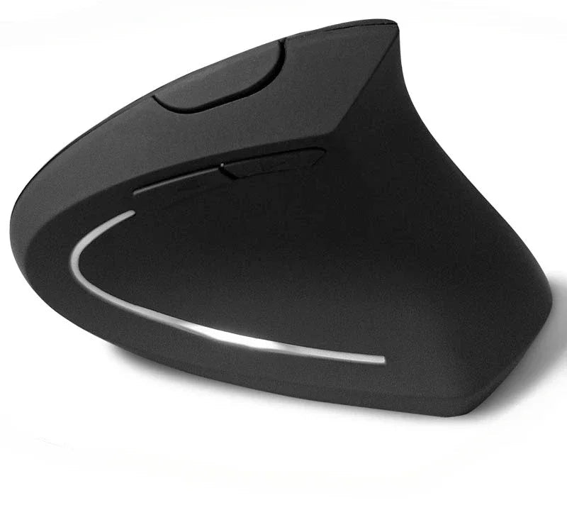 2.4G Wireless Mouse ergonômico vertical para jogos, mouse USB para destros, 1600 DPI, para PC, laptop Kasaprime.