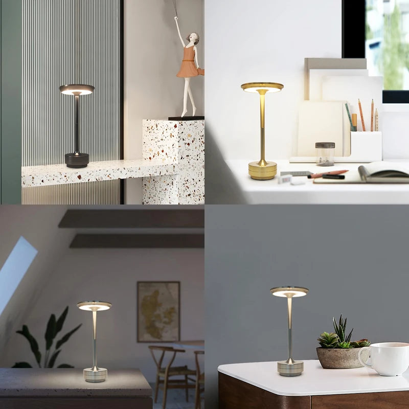 Luminária de Mesa Criativa Recarregável LED Sensível ao Toque para decoração de casa, estudo,mesa escritório  kasaprime