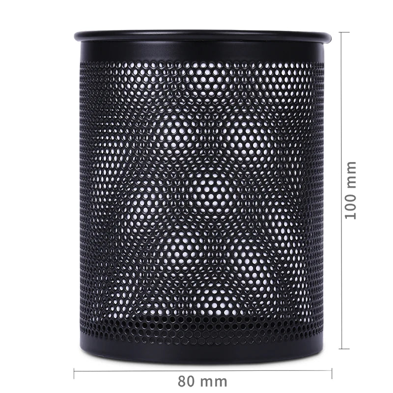Portas Canetas Aramado metal redondo Preto kasaprime