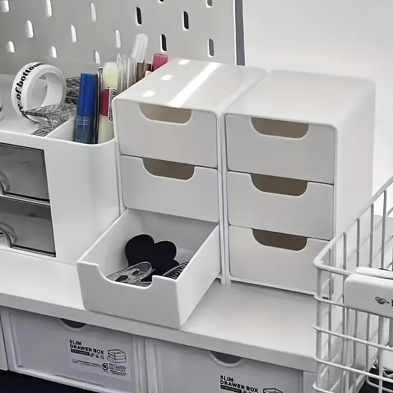 Organizador de Mesa com Gaveta para Escritório kasaprime