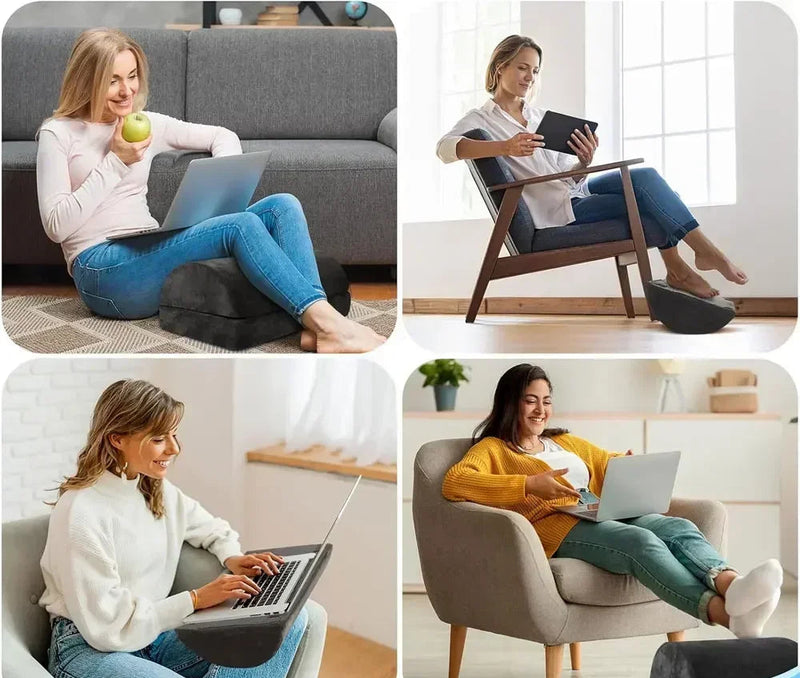 Descanso de Pés Ergonômico com Altura Ajustável para Escritório, Casa e Avião Kasaprime