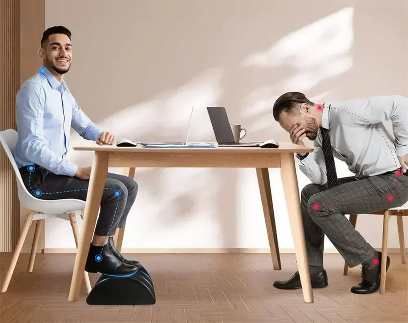 Descanso de Pés Ergonômico com Altura Ajustável para Escritório, Casa e Avião Kasaprime