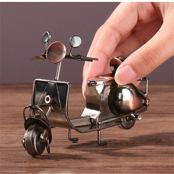 Miniatura de Motocicleta Metal Retrô Decoração de Escritório Kasaprime