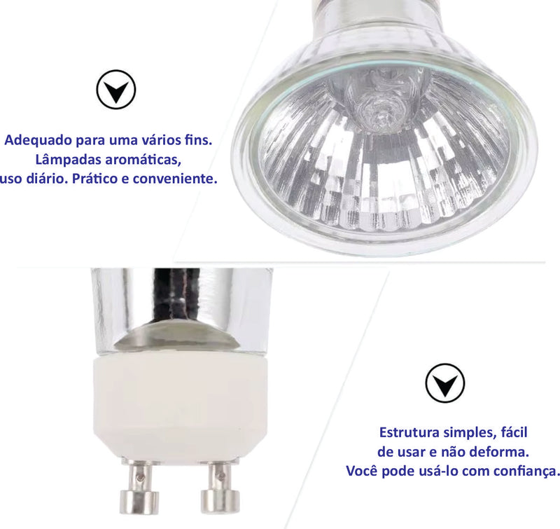 Luminária abajur aquecedora de vela aromática - Base de Madeira - Bivolt Kasaprime.